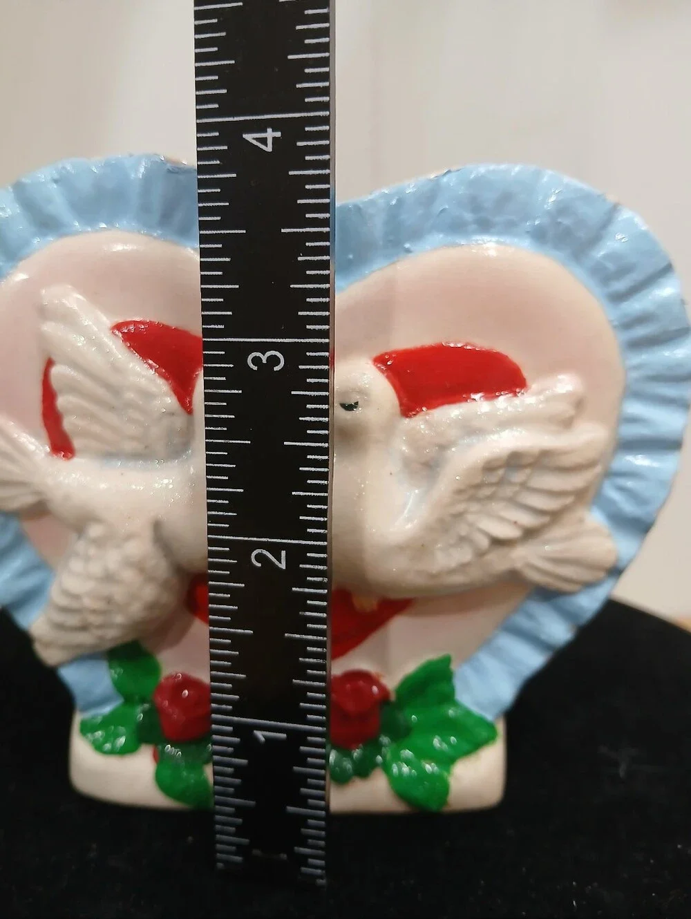 Vtg Lefton Valentines Kissing Doves Ceramic Planter #964